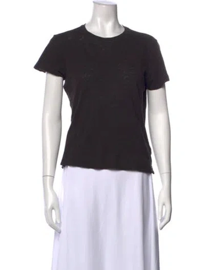 Pre-owned Atm Anthony Thomas Melillo Crew Neck Short Sleeve T-shirt In Black