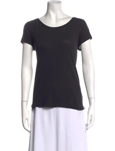 Pre-owned Atm Anthony Thomas Melillo Crew Neck Short Sleeve T-shirt In Black