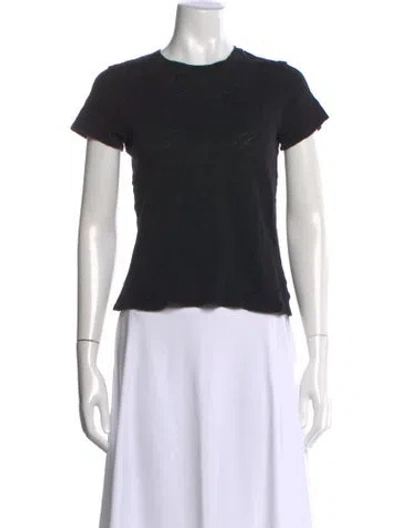 Pre-owned Atm Anthony Thomas Melillo Crew Neck Short Sleeve T-shirt In Black