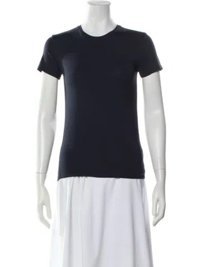 Pre-owned Atm Anthony Thomas Melillo Crew Neck Short Sleeve T-shirt In Blue