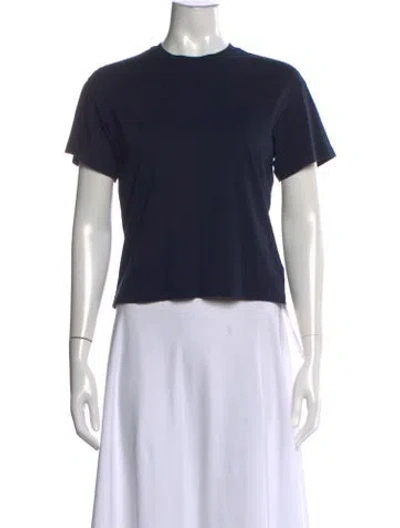 Pre-owned Atm Anthony Thomas Melillo Crew Neck Short Sleeve T-shirt In Blue