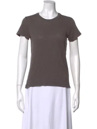 Pre-owned Atm Anthony Thomas Melillo Crew Neck Short Sleeve T-shirt In Grey