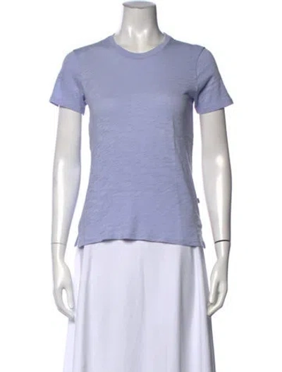 Pre-owned Atm Anthony Thomas Melillo Crew Neck Short Sleeve T-shirt W/ Tags In Purple