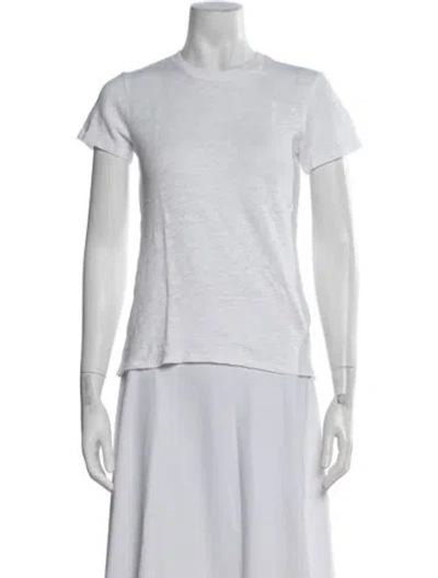 Pre-owned Atm Anthony Thomas Melillo Crew Neck Short Sleeve T-shirt W/ Tags In White