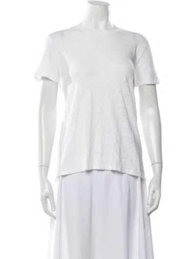 Pre-owned Atm Anthony Thomas Melillo Crew Neck Short Sleeve T-shirt In White