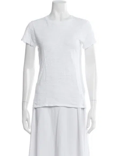 Pre-owned Atm Anthony Thomas Melillo Crew Neck Short Sleeve T-shirt In White