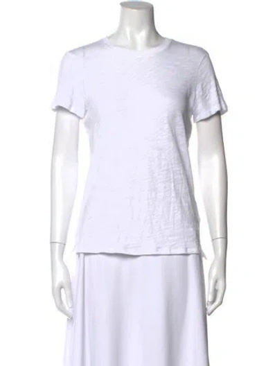 Pre-owned Atm Anthony Thomas Melillo Crew Neck Short Sleeve T-shirt In White