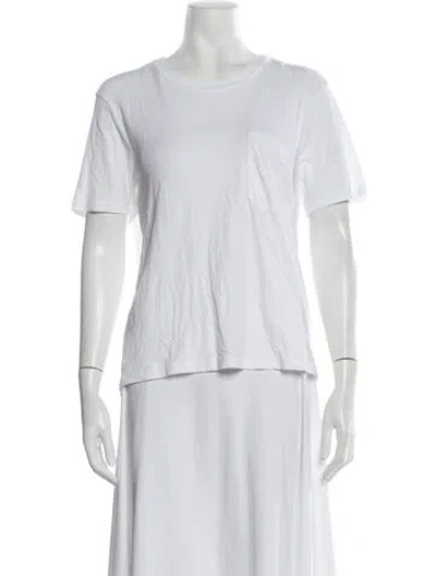 Pre-owned Atm Anthony Thomas Melillo Crew Neck Short Sleeve T-shirt In White