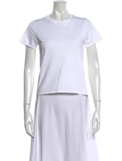 Pre-owned Atm Anthony Thomas Melillo Crew Neck Short Sleeve T-shirt In White