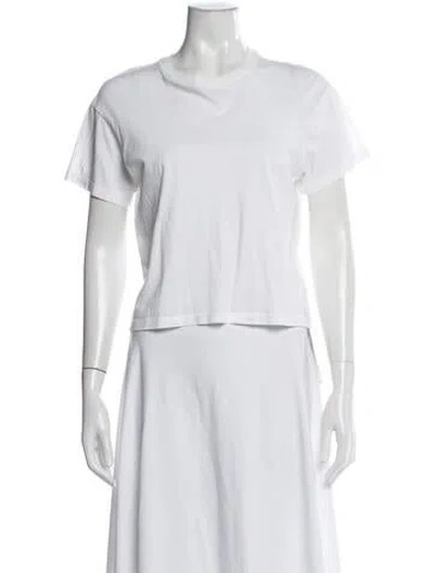 Pre-owned Atm Anthony Thomas Melillo Crew Neck Short Sleeve T-shirt In White