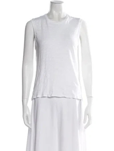 Pre-owned Atm Anthony Thomas Melillo Crew Neck Sleeveless Top In White