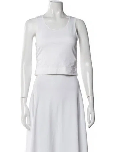 Pre-owned Atm Anthony Thomas Melillo Crew Neck Sleeveless Top In White