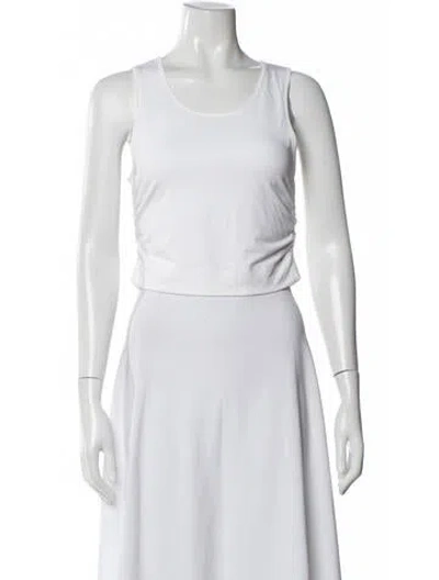 Pre-owned Atm Anthony Thomas Melillo Crew Neck Sleeveless Top In White