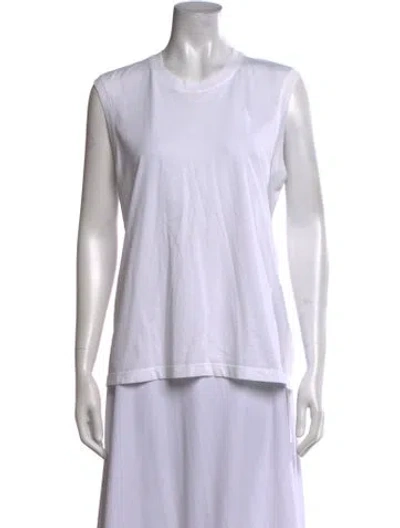 Pre-owned Atm Anthony Thomas Melillo Crew Neck Sleeveless Top In White