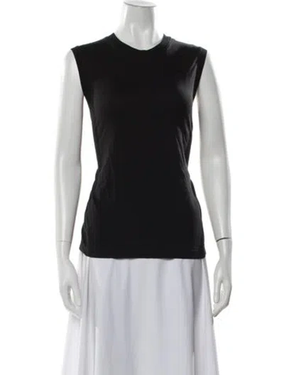 Pre-owned Atm Anthony Thomas Melillo Crew Neck Sleeveless T-shirt In Black
