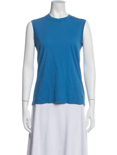 Pre-owned Atm Anthony Thomas Melillo Crew Neck Sleeveless T-shirt In Blue
