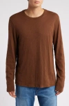 Atm Anthony Thomas Melillo Atm Anthony Thomas Mellio Oversized Pullover Crewneck Ribbed Sweater In Chocolate