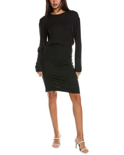 Atm Anthony Thomas Melillo Drop-waist Dress In Black
