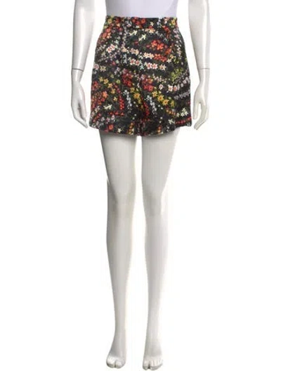 Pre-owned Atm Anthony Thomas Melillo Floral Print Mini Shorts W/ Tags In Neutral
