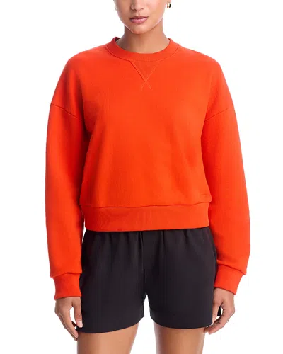 Atm Anthony Thomas Melillo French Terry Crewneck Sweatshirt In Red