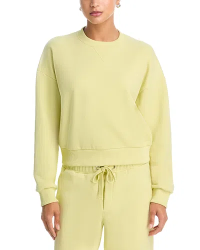 Atm Anthony Thomas Melillo French Terry Crewneck Sweatshirt In Yellow
