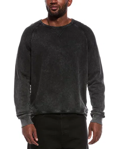 Atm Anthony Thomas Melillo French Terry Pigment Wash Sweatshirt In Black