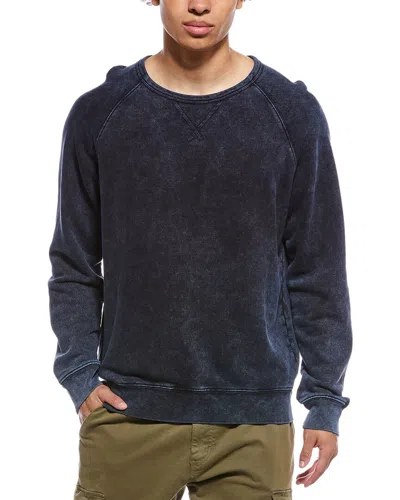 Atm Anthony Thomas Melillo French Terry Pigment Wash Sweatshirt In Blue