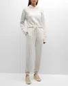 Atm Anthony Thomas Melillo French Terry With Speckled Treatment Pullover In Chalk/iron