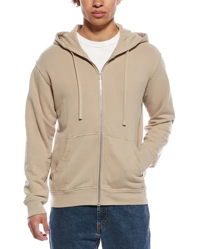 Atm Anthony Thomas Melillo French Terry Zip Hoodie In Brown