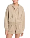 Atm Anthony Thomas Melillo French Terry Zip Up Hoodie In Nude
