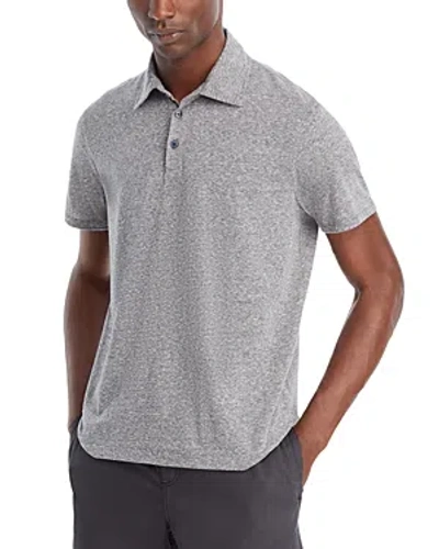 Atm Anthony Thomas Melillo Heathered Donegal Polo Shirt In Gray