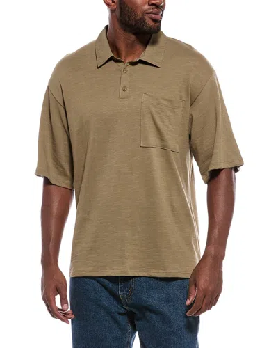 Atm Anthony Thomas Melillo Heavy Slub Jersey Overshirt In Brown