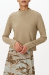 Atm Anthony Thomas Melillo Heavy Slub Jersey Turtleneck Tee In Faded Army