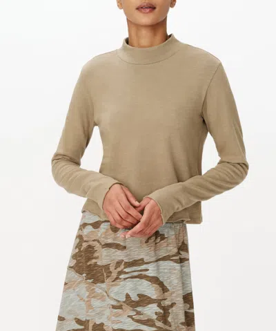 Atm Anthony Thomas Melillo Heavy Slub Jersey Turtleneck Tee In Faded Army
