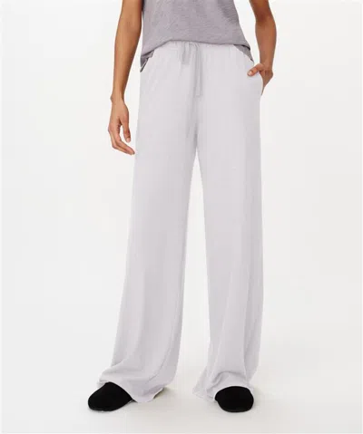 Atm Anthony Thomas Melillo Heavy Slub Jersey Wide Leg Pant In White