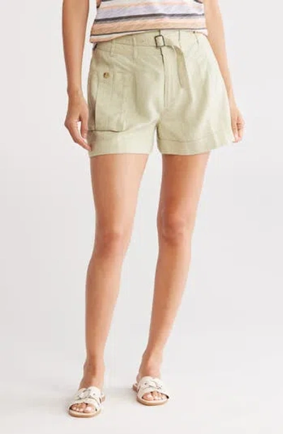 ATM ANTHONY THOMAS MELILLO ATM ANTHONY THOMAS MELILLO HEAVYWEIGHT LINEN BELTED SHORTS