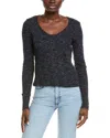 Atm Anthony Thomas Melillo Henley T-shirt In Black