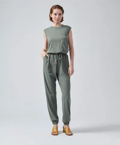 Atm Anthony Thomas Melillo High Torsion Jumpsuit In Olive Drab