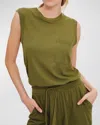 Atm Anthony Thomas Melillo Sleeveless Jumpsuit In Juniper