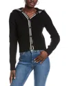 Atm Anthony Thomas Melillo Hooded Wool-blend Cardigan In Black