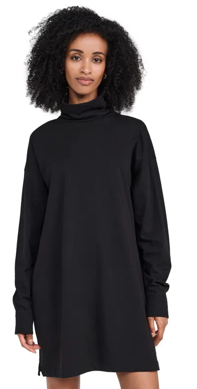 Atm Anthony Thomas Melillo Jersey Turtleneck Dress Black