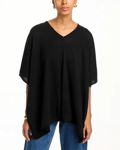 Atm Anthony Thomas Melillo Lightweight Cashmere Poncho Tee In Black