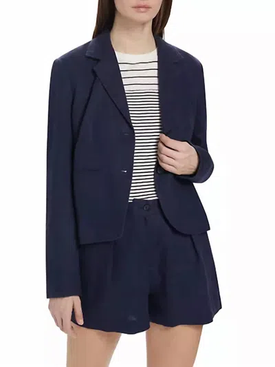 Atm Anthony Thomas Melillo Linen Boy Blazer In Ink In Blue