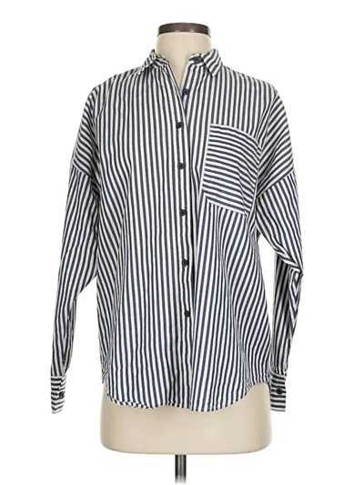 Pre-owned Atm Anthony Thomas Melillo Long Sleeve Button Down Shirt In White