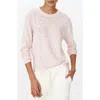 Atm Anthony Thomas Melillo Long Sleeve Cotton Slub Jersey Top In Oyster Pink