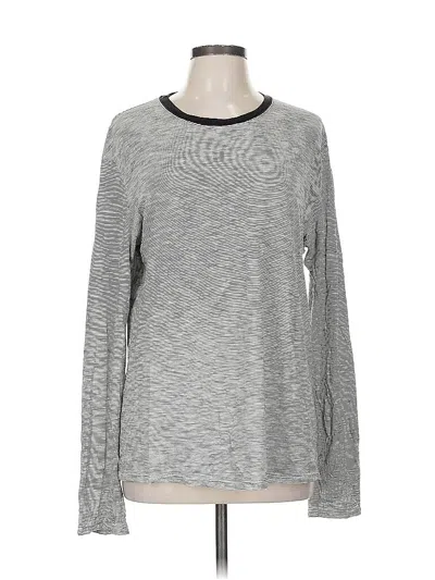 Pre-owned Atm Anthony Thomas Melillo Long Sleeve T-shirt In Gray