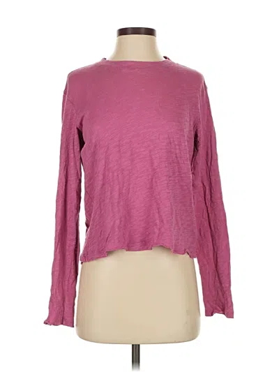 Pre-owned Atm Anthony Thomas Melillo Long Sleeve T-shirt In Pink