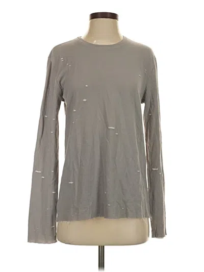 Pre-owned Atm Anthony Thomas Melillo Long Sleeve T-shirt In Gray