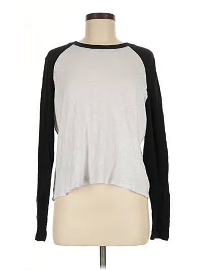 Pre-owned Atm Anthony Thomas Melillo Long Sleeve T-shirt In Silver