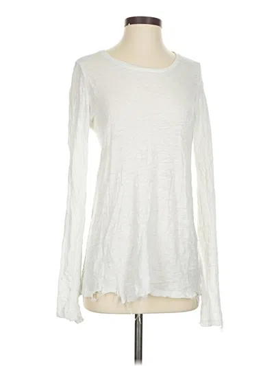 Pre-owned Atm Anthony Thomas Melillo Long Sleeve T-shirt In White